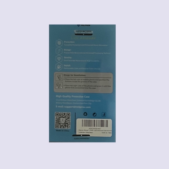 Milprox iPhone 11 Pro Max 6.5"(2019) Liquid Silicone Case-Lavender Gray - Picture 5 of 5